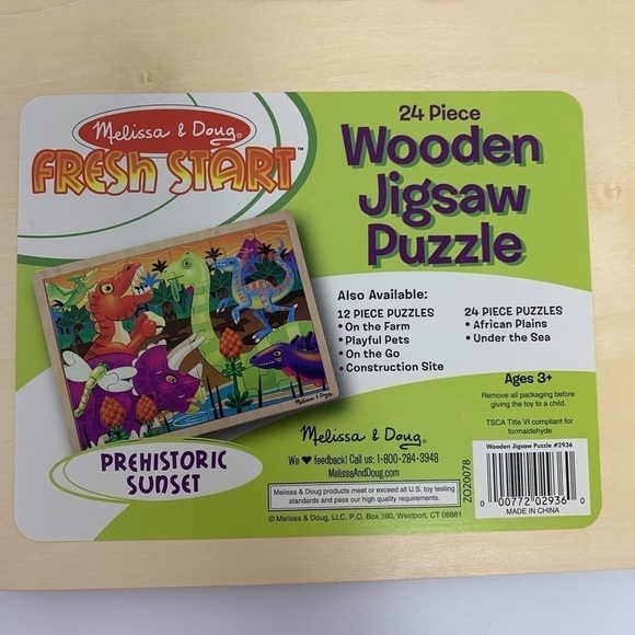 Set of 2 Jigsaw Puzzle Farm Animals and dinosaurs - Picture 6 of 11